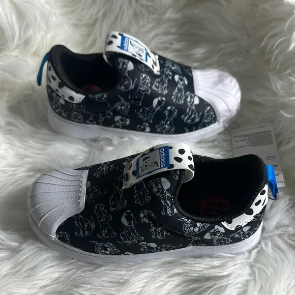 Adidas Originals X Disney 101 Dalmatians Superstar 360 Shoes Kids Size 10K - Picture 6 of 6
